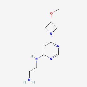 N1-(6-(3-methoxyazetidin-1-yl)pyrimidin-4-yl)ethane-1,2-diamine