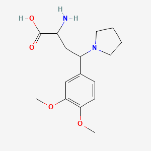 2-Amino-4-(3,4-dimethoxyphenyl)-4-(pyrrolidin-1-yl)butanoic acid