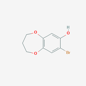 8-bromo-3,4-dihydro-2H-benzo[b][1,4]dioxepin-7-ol