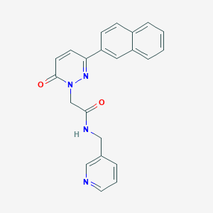 2-(3-(naphthalen-2-yl)-6-oxopyridazin-1(6H)-yl)-N-(pyridin-3-ylmethyl)acetamide