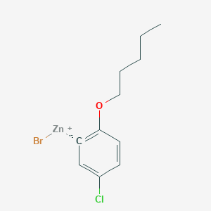 3-Chloro-6-n-pentyloxyphenylZinc bromide