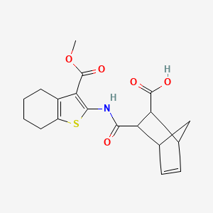 3-{[3-(Methoxycarbonyl)-4,5,6,7-tetrahydro-1-benzothiophen-2-yl]carbamoyl}bicyclo[2.2.1]hept-5-ene-2-carboxylic acid