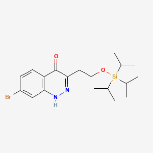 7-Bromo-3-(2-((triisopropylsilyl)oxy)ethyl)cinnolin-4(1H)-one