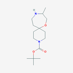 Tert-butyl 9-methyl-7-oxa-3,10-diazaspiro[5.6]dodecane-3-carboxylate