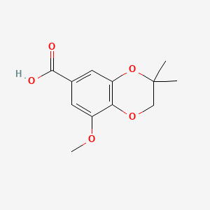 8-Methoxy-3,3-dimethyl-2,3-dihydrobenzo[b][1,4]dioxine-6-carboxylic acid