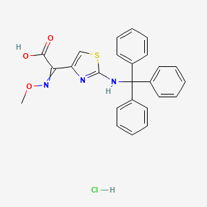 2-(Methoxyimino)[2-(tritylamino)-1,3-thiazol-4-yl]acetic acid hydrochloride