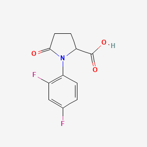 1-(2,4-Difluorophenyl)-5-oxopyrrolidine-2-carboxylic acid