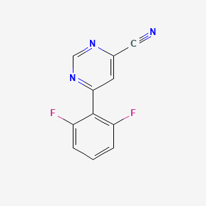 6-(2,6-Difluorophenyl)pyrimidine-4-carbonitrile