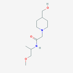 2-(4-(Hydroxymethyl)piperidin-1-yl)-N-(1-methoxypropan-2-yl)acetamide