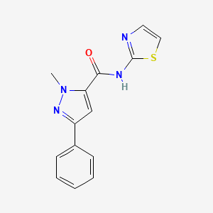 1-methyl-3-phenyl-N-(thiazol-2-yl)-1H-pyrazole-5-carboxamide