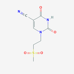 1-(2-(Methylsulfonyl)ethyl)-2,4-dioxo-1,2,3,4-tetrahydropyrimidine-5-carbonitrile