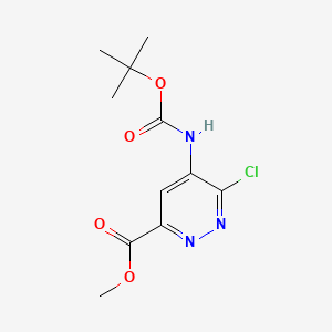 Methyl 5-((tert-butoxycarbonyl)amino)-6-chloropyridazine-3-carboxylate