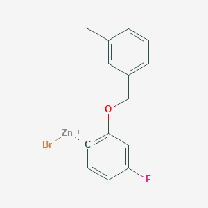 4-Fluoro-2-(3'-methylbenZyloxy)phenylZinc bromide