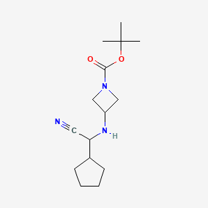 Tert-butyl 3-((cyano(cyclopentyl)methyl)amino)azetidine-1-carboxylate