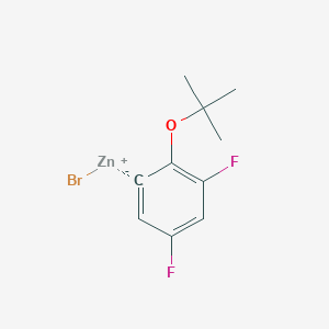 (2-t-Butoxy-3,5-difluorophenyl)Zinc bromide