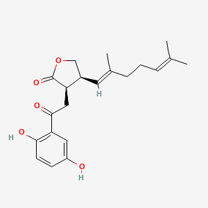 molecular formula C21H26O5 B15532614 Ganodermaones B 