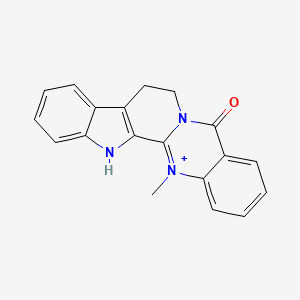 molecular formula C19H16N3O+ B15532702 Dehydroevidiamine 