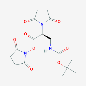 molecular formula C16H19N3O8 B15532734 Mal-L-Dap(Boc)-OSu 