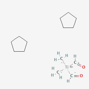 molecular formula C14H28O2Ti B15532735 Carbanide;cyclopentane;methanone;titanium(4+) 