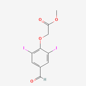 molecular formula C10H8I2O4 B15532784 Methyl (4-formyl-2,6-diiodophenoxy)acetate 