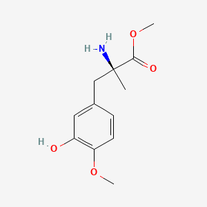 molecular formula C12H17NO4 B15532862 Methyl (S)-2-amino-3-(3-hydroxy-4-methoxyphenyl)-2-methylpropanoate 