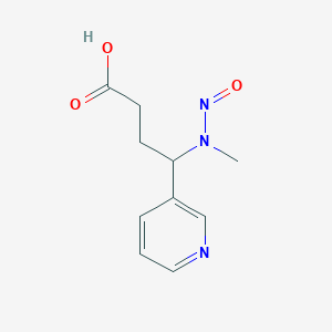 molecular formula C10H13N3O3 B015533 4-(甲基亚硝胺)-4-(3-吡啶基)丁酸 CAS No. 123743-84-0
