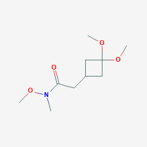 2-(3,3-dimethoxycyclobutyl)-N-methoxy-N-methylacetamide