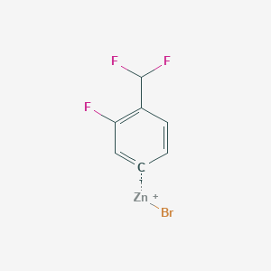 (4-(Difluoromethyl)-3-fluorophenyl)Zinc bromide