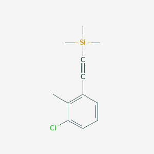 (3-Chloro-2-methyl-phenylethynyl)-trimethyl-silane