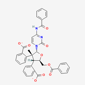 2,2'-((2R,3R,4R,5R)-2-(4-Benzamido-2-oxopyrimidin-1(2H)-yl)-5-((benzoyloxy)methyl)-3-methyltetrahydrofuran-3,4-diyl)dibenzoate