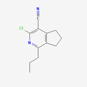 3-Chloro-1-propyl-6,7-dihydro-5H-cyclopenta[c]pyridine-4-carbonitrile