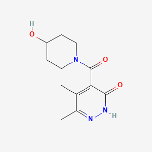 4-(4-Hydroxypiperidine-1-carbonyl)-5,6-dimethylpyridazin-3(2h)-one