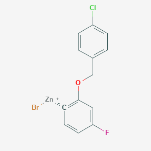 2-(4'-ChlorobenZyloxy)-4-fluorophenylZinc bromide