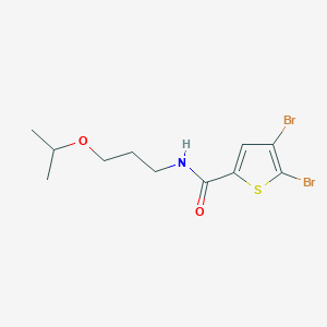 4,5-Dibromo-N-(3-isopropoxypropyl)thiophene-2-carboxamide