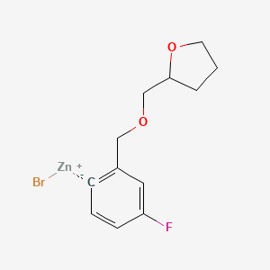 4-Fluoro-2-[(tetrahydrofurfuryloxy)methyl]phenylZinc bromide