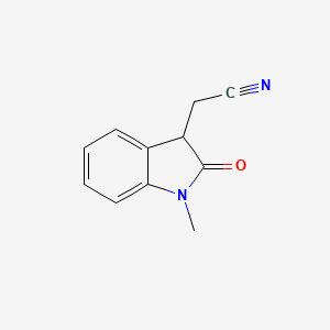 2-(1-Methyl-2-oxoindolin-3-yl)acetonitrile