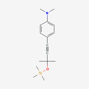 Dimethyl-[4-(3-methyl-3-trimethylsilanyloxy-but-1-ynyl)-phenyl]-amine