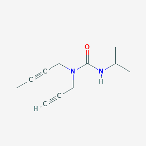 1-(But-2-YN-1-YL)-3-isopropyl-1-(prop-2-YN-1-YL)urea