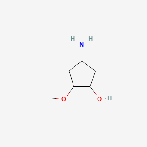 4-Amino-2-methoxycyclopentan-1-ol