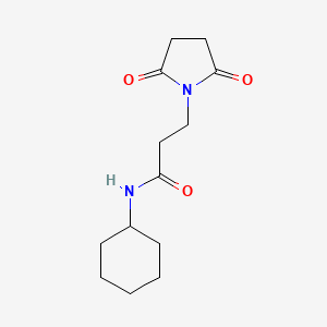 N-cyclohexyl-3-(2,5-dioxopyrrolidin-1-yl)propanamide