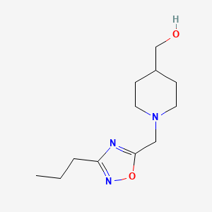 (1-((3-Propyl-1,2,4-oxadiazol-5-yl)methyl)piperidin-4-yl)methanol