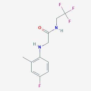 2-((4-Fluoro-2-methylphenyl)amino)-N-(2,2,2-trifluoroethyl)acetamide