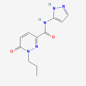 6-oxo-1-propyl-N-(1H-pyrazol-3-yl)-1,6-dihydropyridazine-3-carboxamide