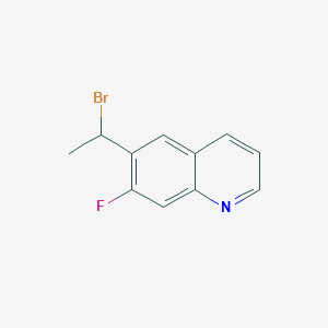 6-(1-Bromoethyl)-7-fluoroquinoline