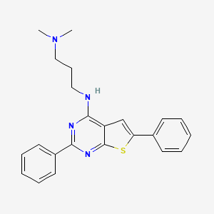 N'-(2,6-diphenylthieno[2,3-d]pyrimidin-4-yl)-N,N-dimethylpropane-1,3-diamine