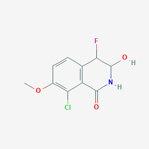 8-Chloro-4-fluoro-3-hydroxy-7-methoxy-3,4-dihydroisoquinolin-1(2H)-one