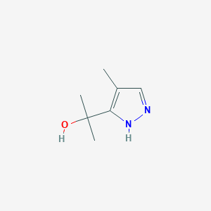 2-(4-Methyl-1H-pyrazol-3-yl)propan-2-ol