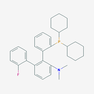 2-(2-dicyclohexylphosphanylphenyl)-3-(2-fluorophenyl)-N,N-dimethylaniline