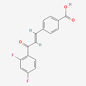 (E)-4-(3-(2,4-Difluorophenyl)-3-oxoprop-1-en-1-yl)benzoic acid