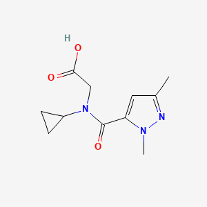 n-Cyclopropyl-n-(1,3-dimethyl-1h-pyrazole-5-carbonyl)glycine